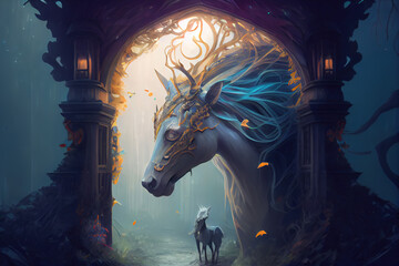 Magical fantasy .Generative AI
