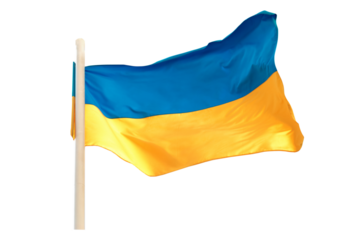 Ukraine flag, Ukrainian flag in PNG isolated on transparent background