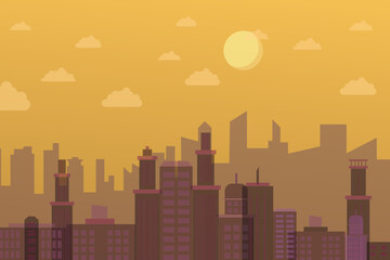 Fototapeta premium City Land Scape