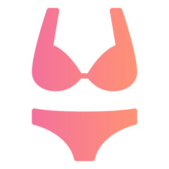 bikini gradient icon