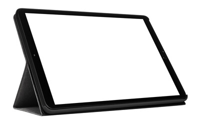 Tablet computer with blank screen cut out
