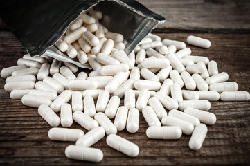 scattered pills (bcaa) or lcarnitine or andibiotic