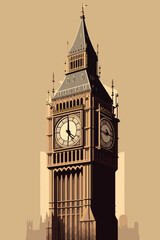 big ben clock tower - obrazy, fototapety, plakaty