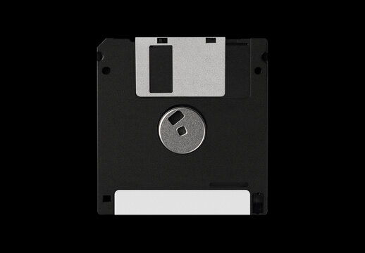 Floppy 3.5 inches Diskette Disk Case Mockup Template