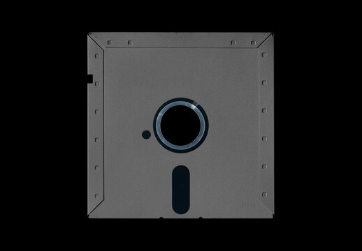 Floppy 5.25 inches Diskette Disk Case Mockup Template
