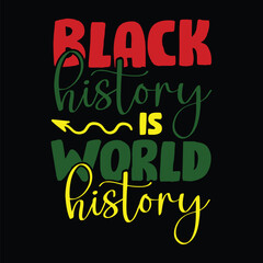 Black History Is World History svg