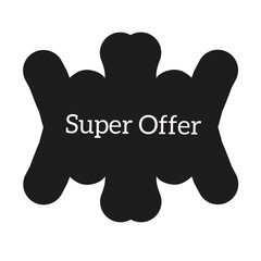 supper offer on fantastic background 