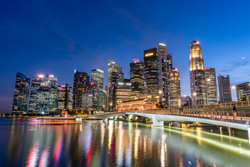 Obraz na płótnie Canvas Singapore CBD