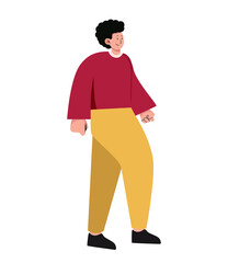 character people walking isolated