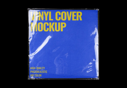 Vinyl Cover Music Retro Analog Record Mockup Template