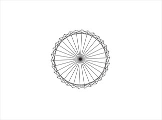 bicycle wheel isolated on white
