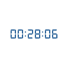 Digital clock icon vector design illustration.