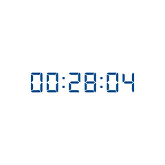 Digital clock icon vector design illustration.