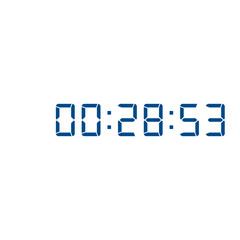 Digital clock icon vector design illustration.