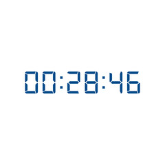 Digital clock icon vector design illustration.
