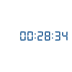 Digital clock icon vector design illustration.