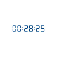 Digital clock icon vector design illustration.