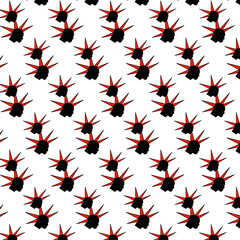 Punk with mohawk pattern