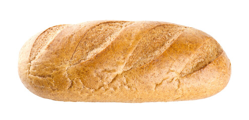 Fresh baked bread on transparent background. Png format	
