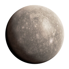 isolated realistic Mercury illustration