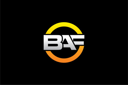BAF creative letter logo design vector icon illustration