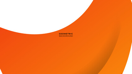 Modern orange diagonal geometric on white background. Simple wavy lines design concept. Overlapping gradient geometric element creative.