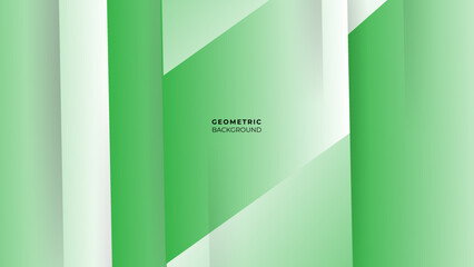 Abstract soft green geometric diagonal overlay layer on white background. Vector illustration.