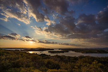 sunset over the sea in Mie Prefecture