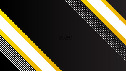 Template corporate concept yellow black and white contrast background. Vector graphic design illustration. Geometric background.