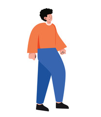 character people various movements isolated