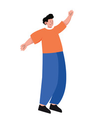 character people various movements isolated