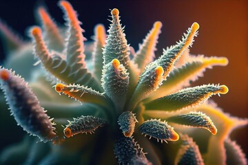 Fototapeta premium close up of a flower cannabis