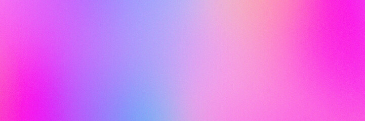 Fototapeta premium Abstract pastel holographic blurred grainy gradient banner background texture. Colorful digital grain soft noise effect pattern. Lo-fi multicolor vintage retro design.