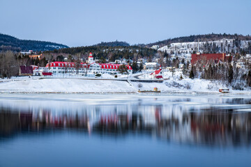 The village of Tadoussac on the north coast of Quebec, is famous for its whale watching excursions...