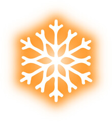 Collection of snowflake neon