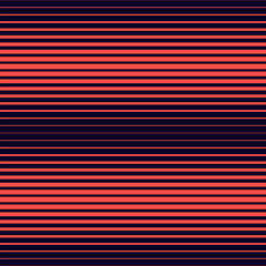 Halftone seamless pattern. Trendy vector geometric half-tone background with straight horizontal lines. Red and black stripes. Gradient transition effect texture. Modern abstract sport style design