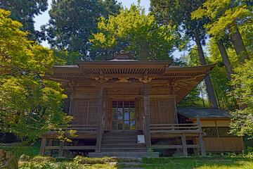 Fototapeta premium 岩手平泉 中尊寺 釈迦堂