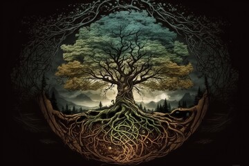 Yggdrasil, the name of the tree of life in Norse mythology. The world tree or the tree of the world is another name for several locations. Generative AI