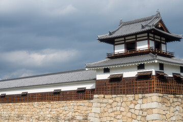 広島城の城壁