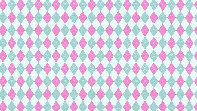 Argyle checkered background animation(Alice2)