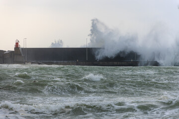 Mareggiata sulla costa ionica Etnea di Riposto