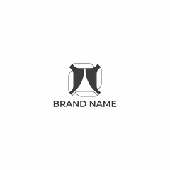 ABSTRACT ILLUSTRATION TECH LOGO ICON MODERN SIMPLE DESIGN VECTOR