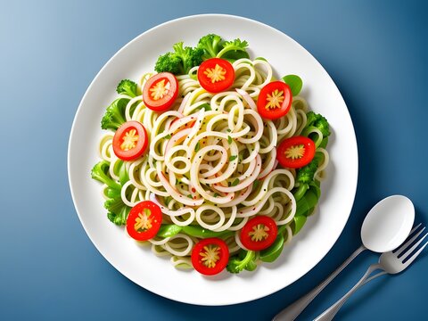 nudles on a table
