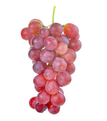 Fresh red grape on   transparent png