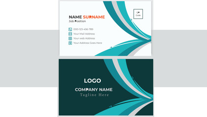 Double-sided creative business card template