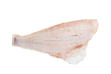 Raw red perch fillet, redfish fish meat. transparent background