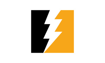 Electric logo design template
