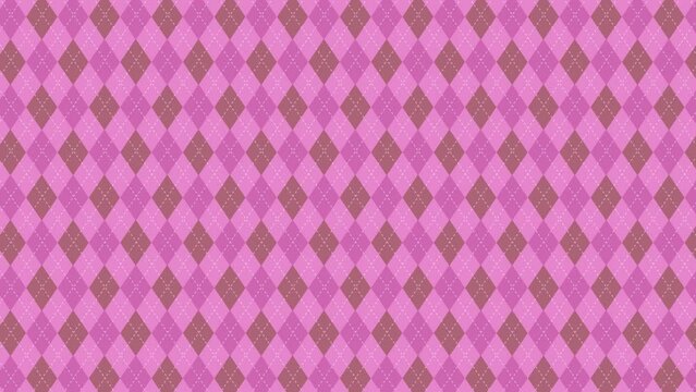 Argyle checkered background animation(Valentine2)