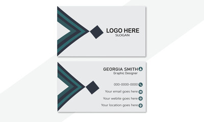 Simple clean business card template design, Modern concept design vector