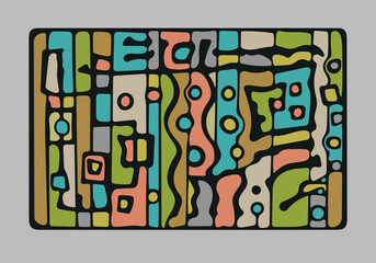 stained window, roomdesign 